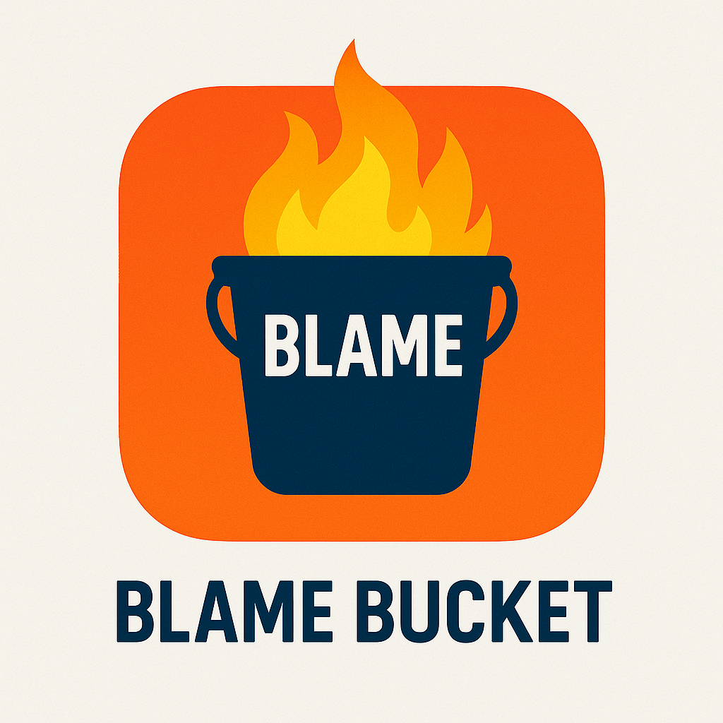 Blame Bucket Logo
